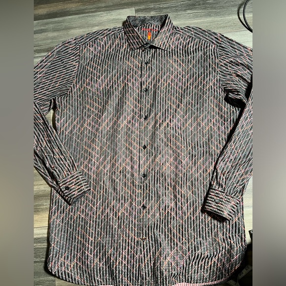 Luchiano Visconti‎ Black Men Button Shirt- XLT - Picture 2 of 12